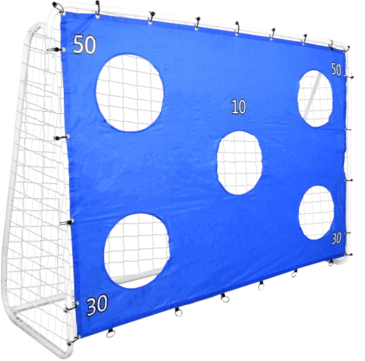 Focikapu hálóval és céltáblás ponyvával 240 × 170 × 85 cm