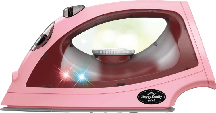 Gyerek gőzölős vasaló fény- és hangeffektekkel, 21,5 cm