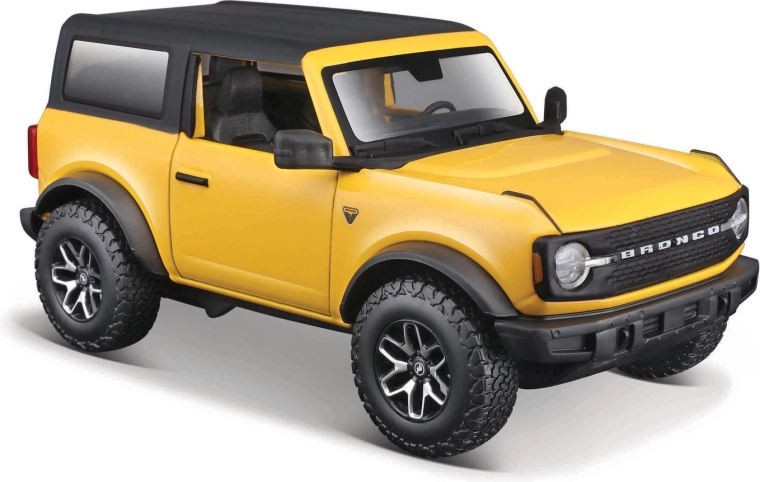 Maisto Ford Bronco Badlands 2021 sárga – fém autómodell 1:24