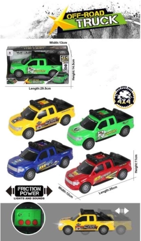 Műanyag autó hanggal és fénnyel, zöld, 25 cm