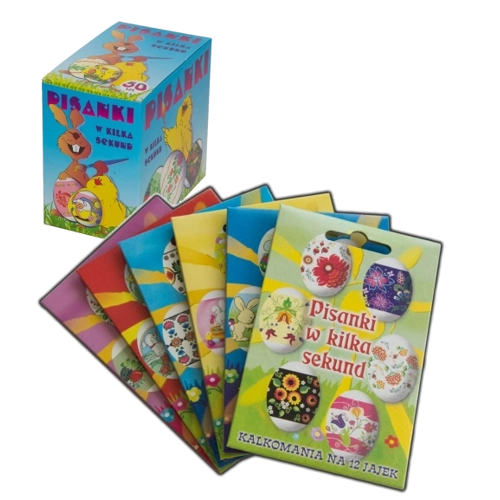 Zsugorfóliás húsvéti tojásdíszítő hüvelyek – 12 dekor mintakészlet