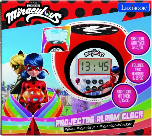 Miraculous: Katicabogár és Fekete Macska projektoros ébresztőóra