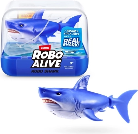 ZURU Robo Alive úszó kék cápa a vízbe
