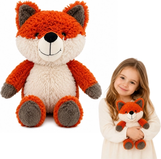 Plüss róka – puha, ölelgetős játék 28 cm