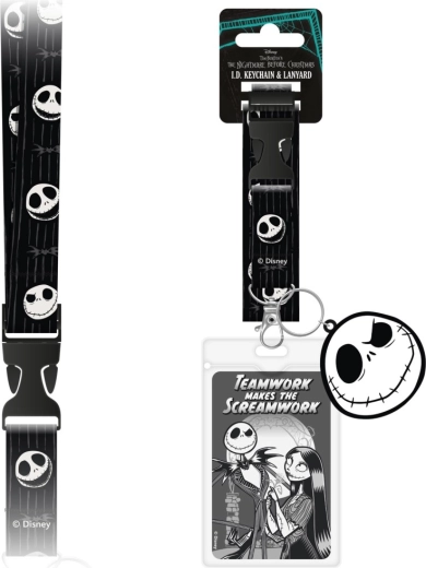 Nightmare Before Christmas nyakpánt átlátszó zsebbel