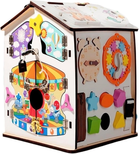 2Kids Toys aktivitás házikó (busy board) fehér