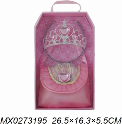 Divatkészlet kis hercegnőnek – korona és kézitáska