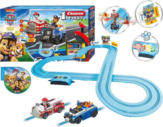 Carrera First Paw Patrol Race 'N' Rescue 3,5 m-es versenyautópálya