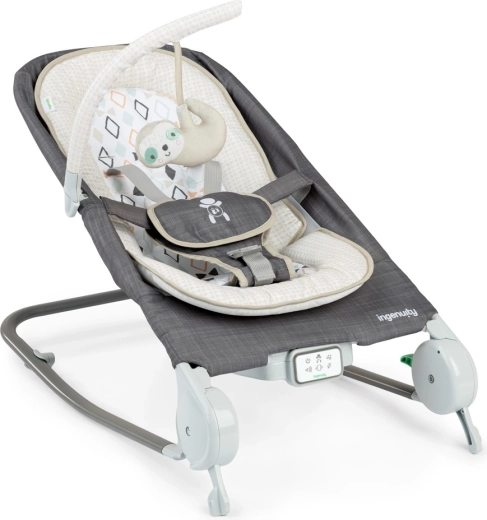 Ingenuity rezgő masszázsfotel Happy Belly Rock-to-Bounce Parker 0–9 kg