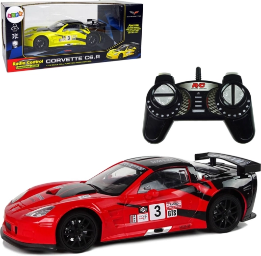 Corvette C6.R távirányítós RC autó 2,4 GHz 1:18, világítással – 1 db