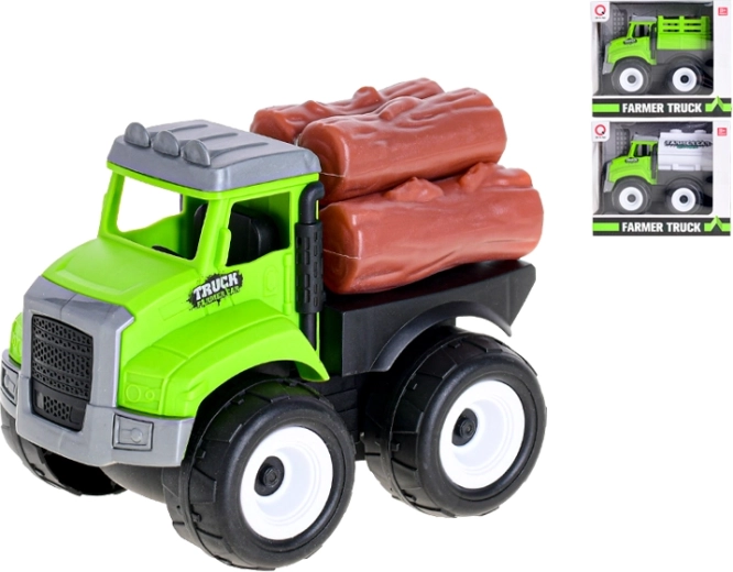 Farmos lendkerekes autó – tartálykocsi, rönkszállító, platós (11–12 cm)