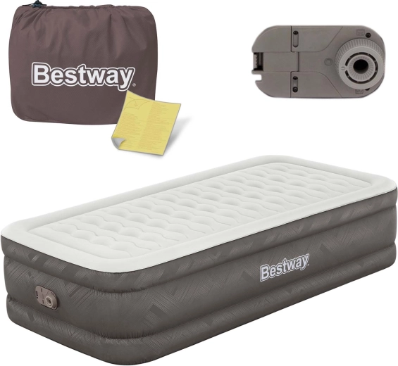 Felfújható ágy beépített elektromos pumpával 191 × 97 × 46 cm BESTWAY