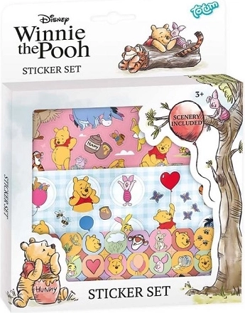Winnie the Pooh matricaszett – kreatív jelenet a Százholdas Pagonyban