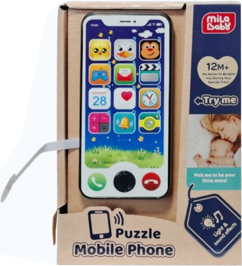 Gyermek érintőképernyős telefon – interaktív játék babáknak