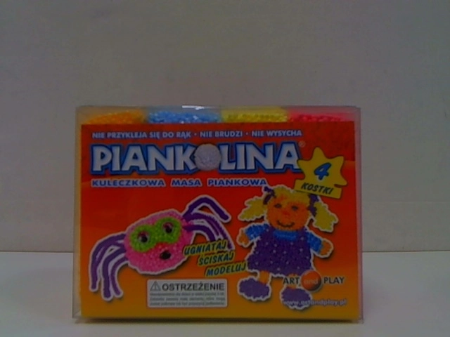 Piankolina modellező gyurma, 4 szín, narancssárga