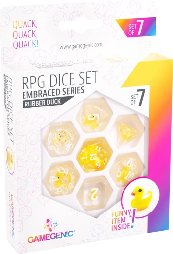 Gamegenic RPG többoldalú dobókocka készlet Embraced series Rubber duck