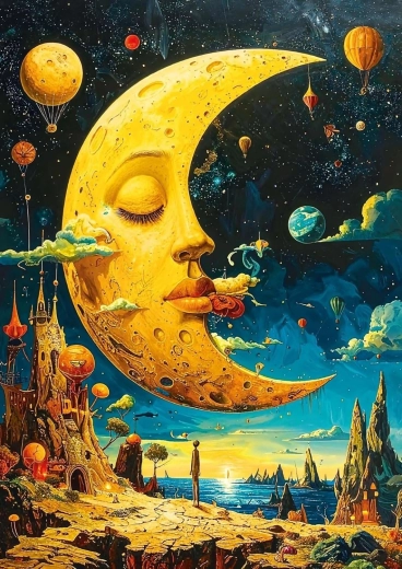 Álom a holdról puzzle, 1000 darab