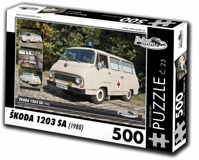 RETRO-AUTA kirakó Škoda 1203 SA 500 darabbal
