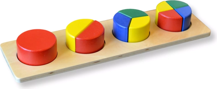 Színes kör alakú puzzle
