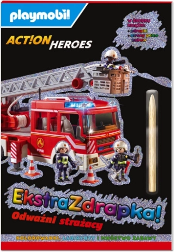 Playmobil Akcióhősök – Extra kaparós könyv: Bátor tűzoltók