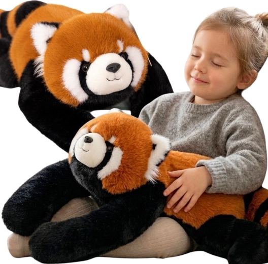 Woopie piros súlyozott plüss vörös panda, 65 cm, 2,5 kg