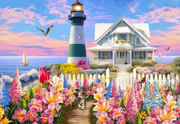 Puzzle Ég az óceán felett 1000 darabos BLUEBIRD