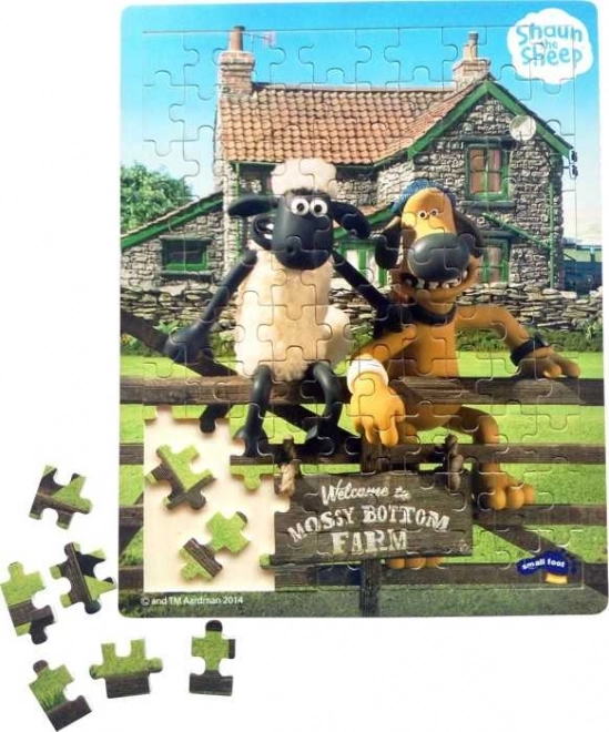 Small Foot fa puzzle – Shaun, a bárány, 100 darabos