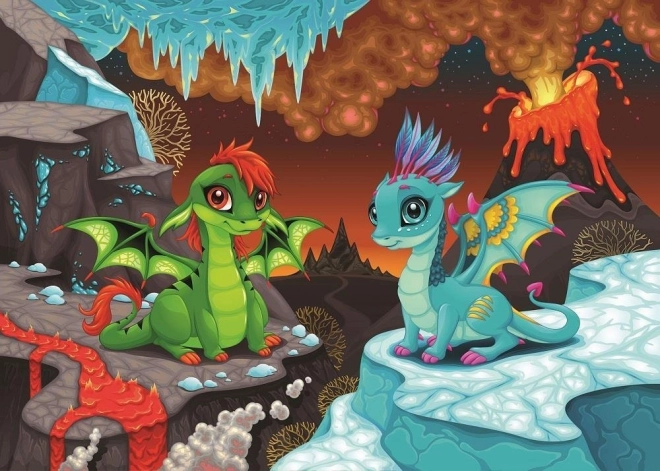 Sárkányos kirakó 100 darabbal