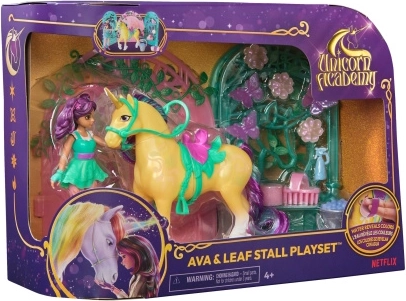 Unicorn Academy Ava és Leaf, az egyszarvú figurakészlete kapuval és kiegészítőkkel