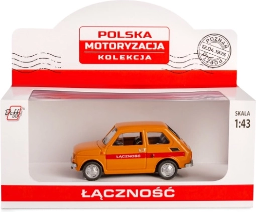 Fiat 126p postai jármű 1:43 méretarányban