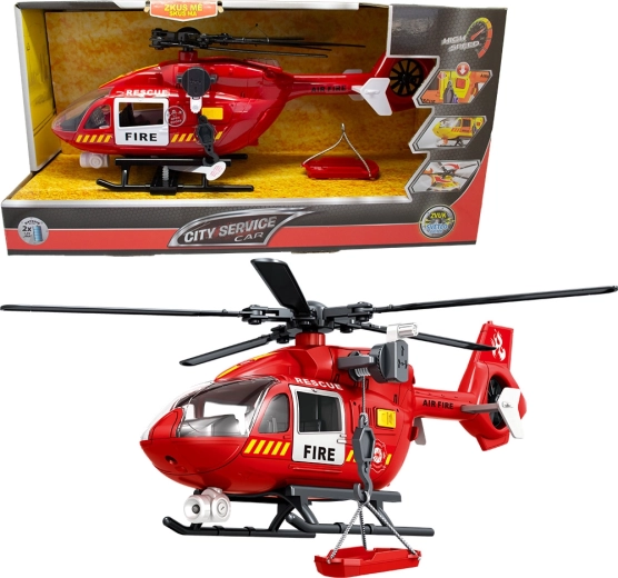 Tűzoltó helikopter 1:12 City Service