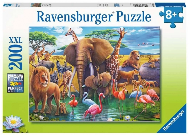 2D puzzle, 200 darab – vadállatok RAVENSBURGER