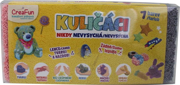 CreaFun golyós gyurma – 7 szín