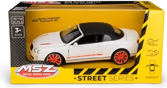 MSZ Bentley Continental Supersports ISR fehér modellautó 1:24