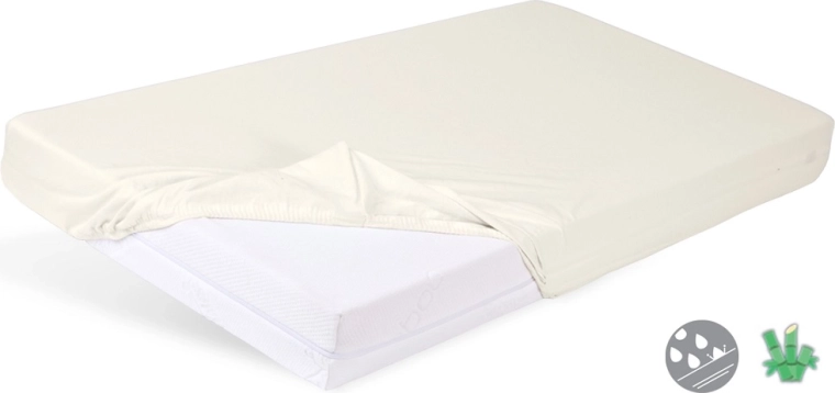 Babymatex vízálló gumis lepedő Bamboo világos bézs 60 × 120 cm