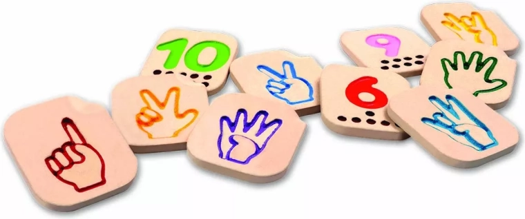 PlanToys ujjal ábécé – számok 1–10