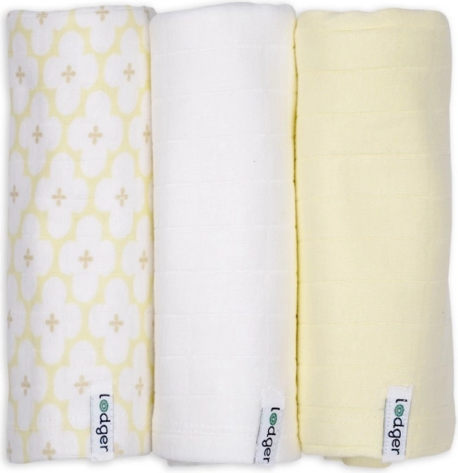 Lodger swaddler solid matcha butter (70 × 70 cm) – 3 darabos szett