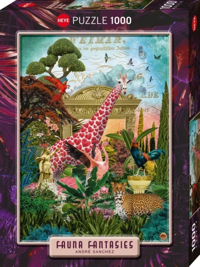 Heye puzzle Fauna Fantasies: Zsiráfszerelem, 1000 darab
