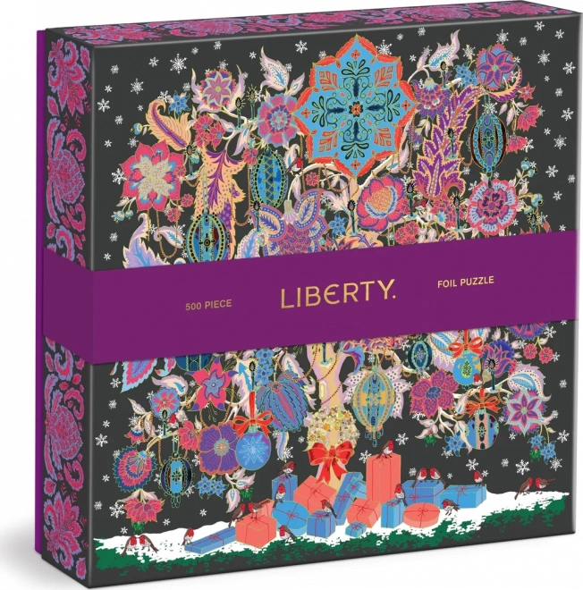 Négyszögletes puzzle Liberty: karácsonyi életfa, 500 darab