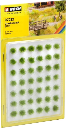 Noch fűcsomók mini készlet zöld 42 db
