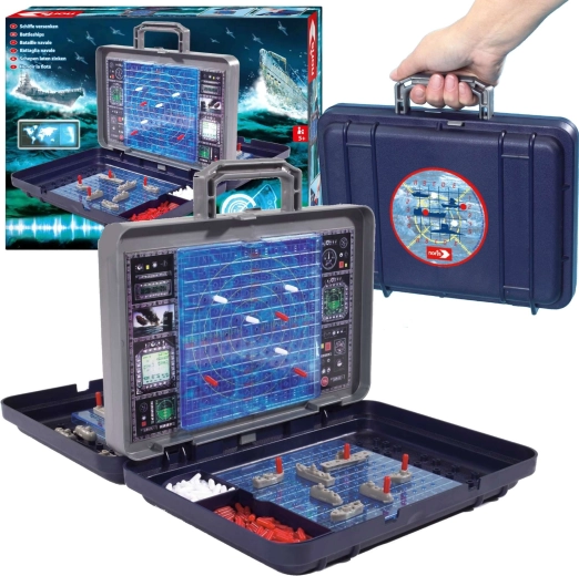 Családi stratégiai játék Hajók bőröndben BITWA MORSKA 5+