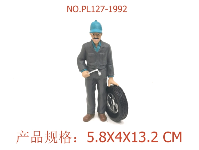 Autószerelő figura 13,2 cm - 1 db