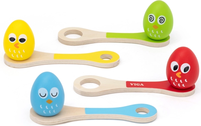 Fa játék: tojás a kanálban – Viga Toys