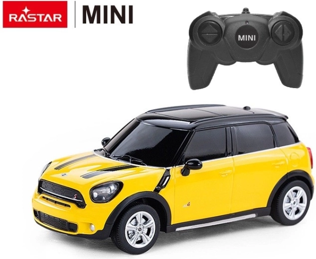 Rastar Mini Cooper S Countryman RC autó 1:24 sárga – 1 db