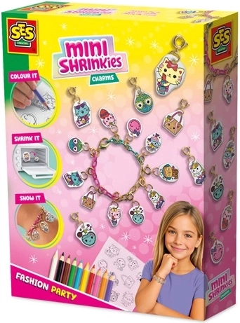 SES MiniShrinkies divatparti – kreatív készlet medálokhoz és karkötőhöz