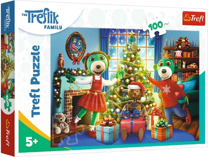 Trefl Téli Treflik karácsonyi puzzle 100 darab