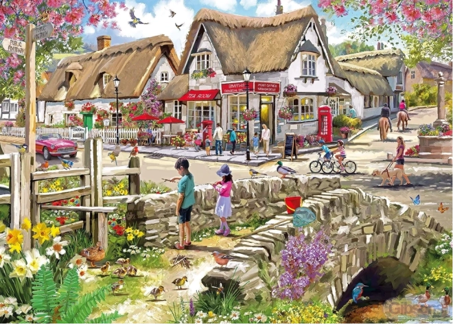 Nárciszok és kiskacsák kirakó, 1000 darab – GIBSONS