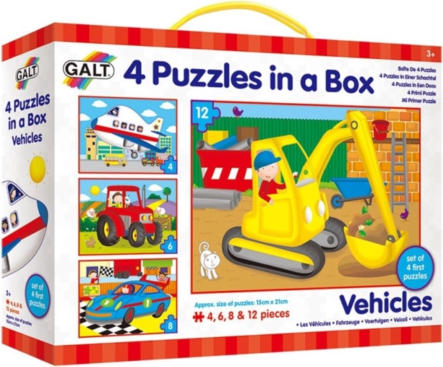 Galt puzzle közlekedési eszközök 4 az 1-ben (4, 6, 8, 12 darab)