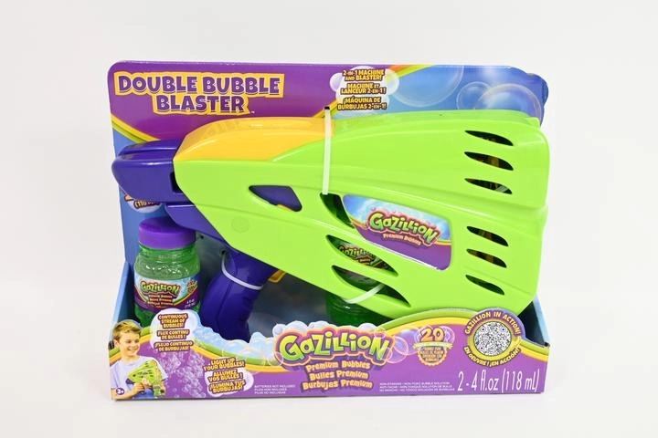 Gazillion Double Bubble Blaster 2v1 buborékfújó LED fényekkel
