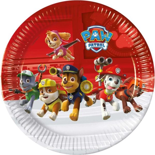 PAW PATROL papírtányérok 20 cm, 6 db